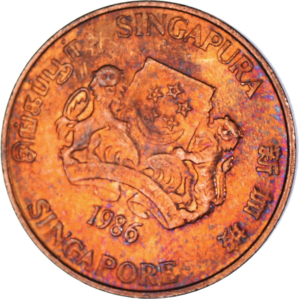Moneta, Singapur, Cent, 1986