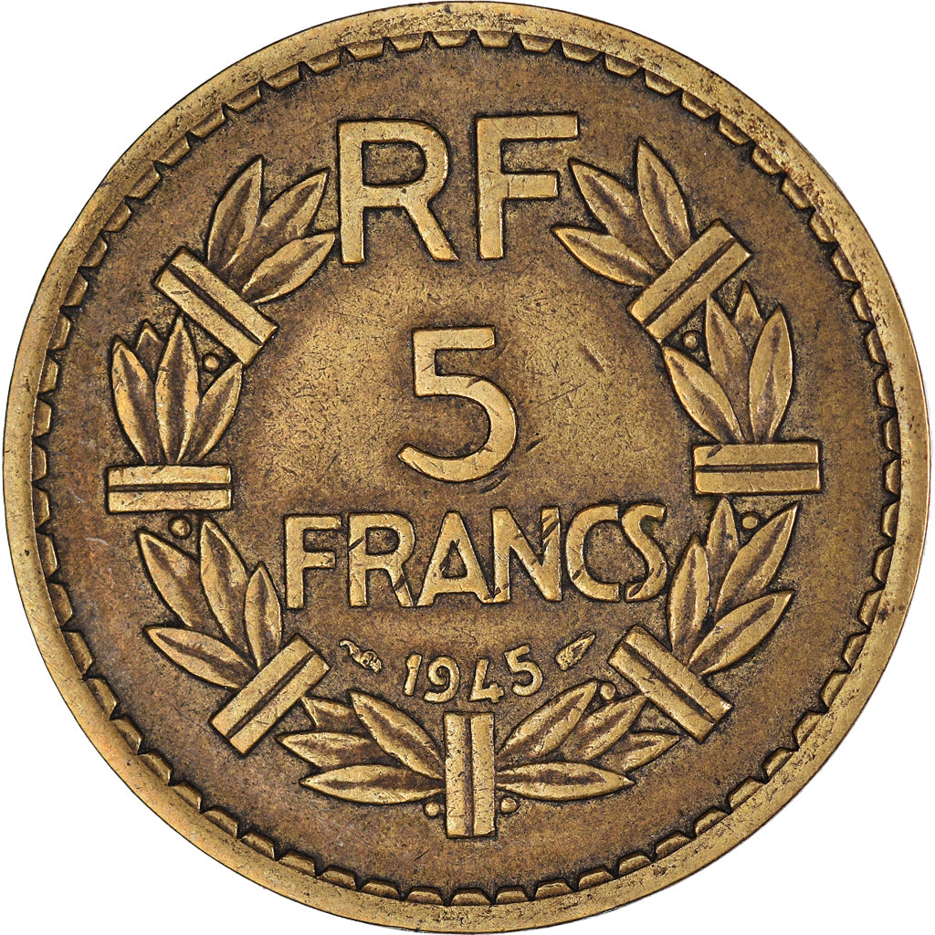 Moneda, Francia, 5 Francs, 1945