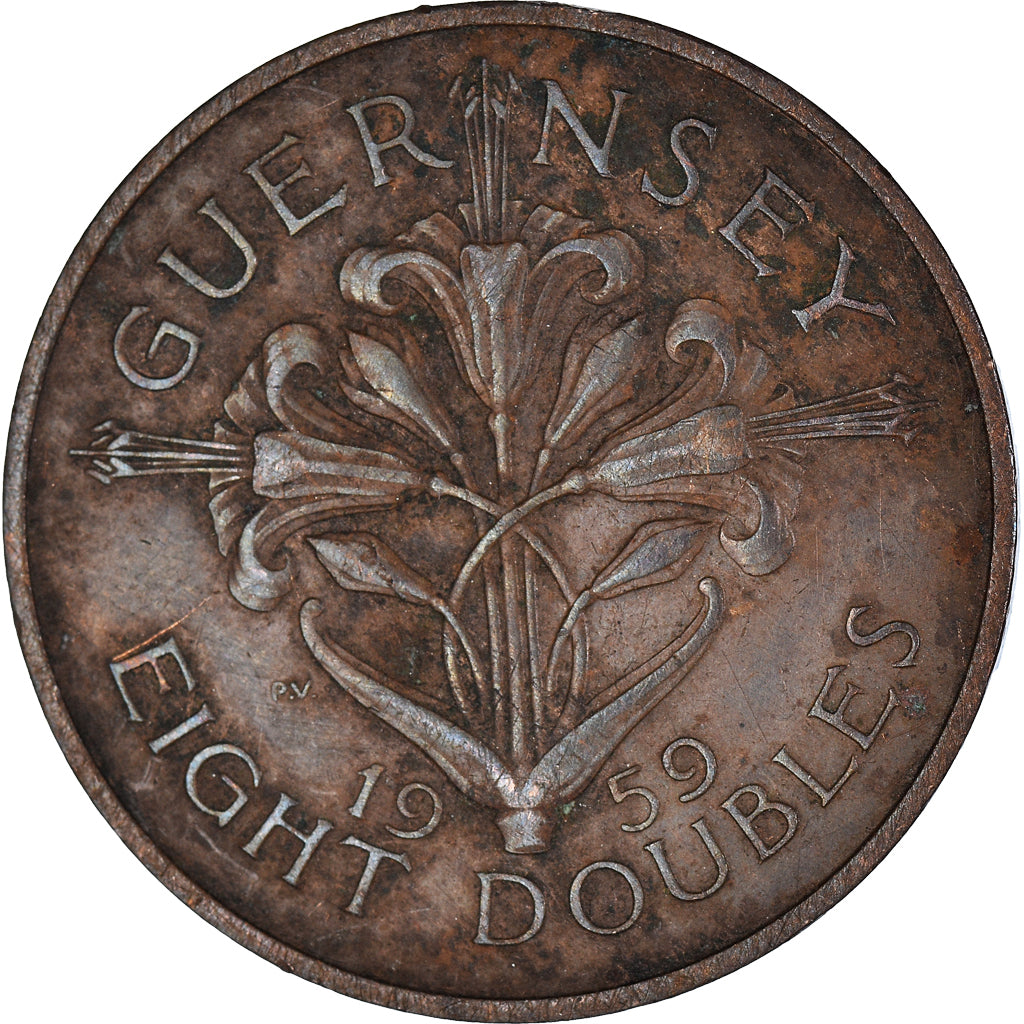 Munten, Guernsey, 8 Doubles, 1959