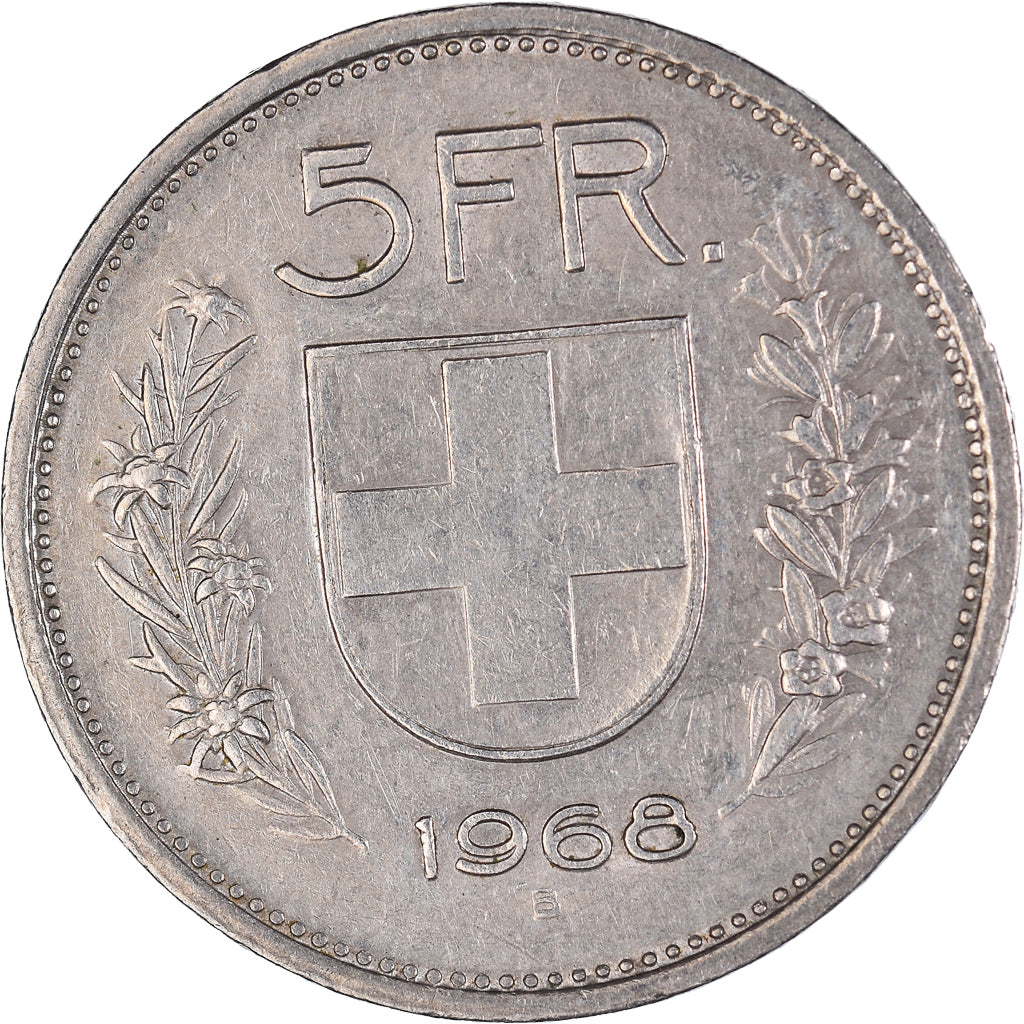 Coin, Switzerland, 5 Francs, 1968