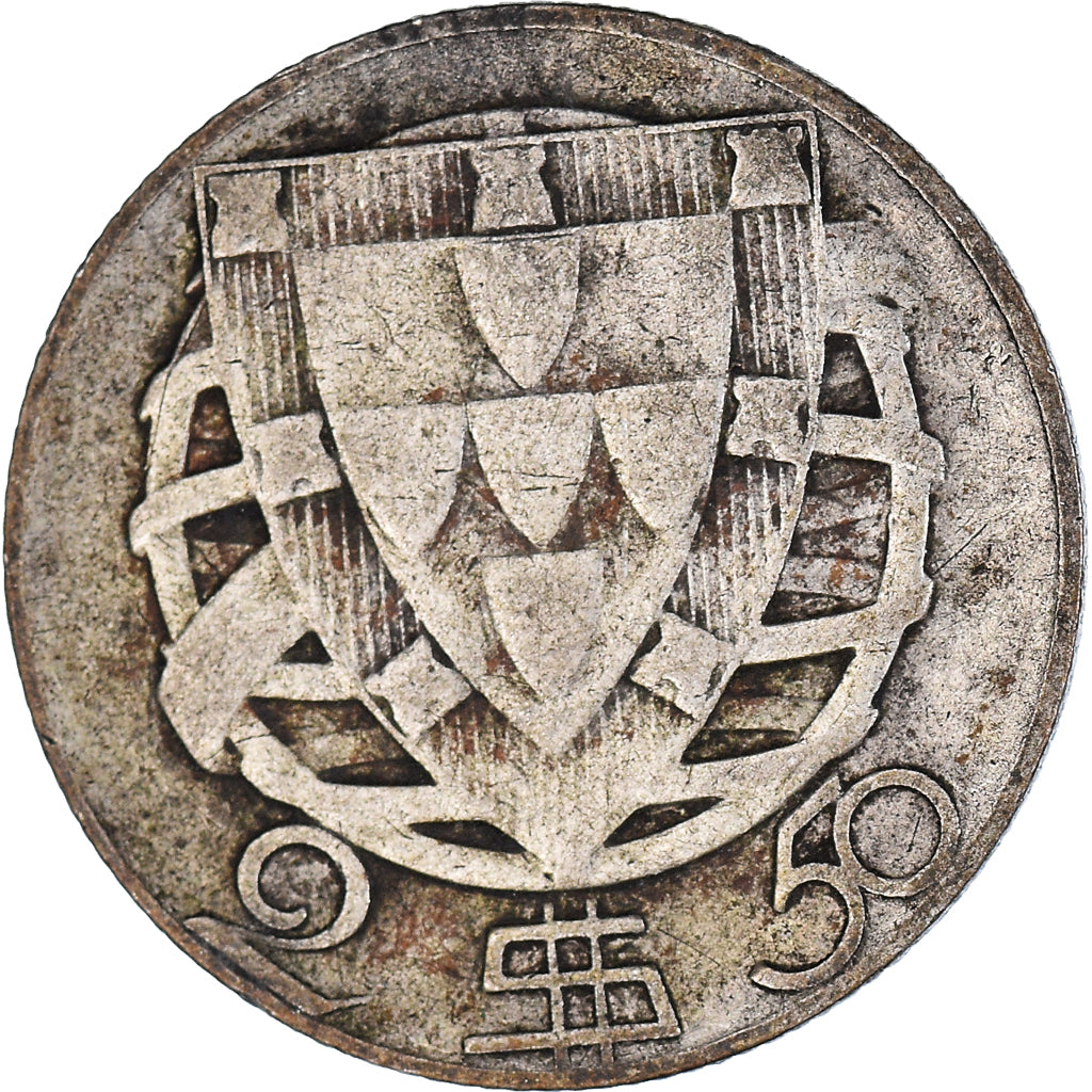 Coin, Portugal, 2-1/2 Escudos, 1944