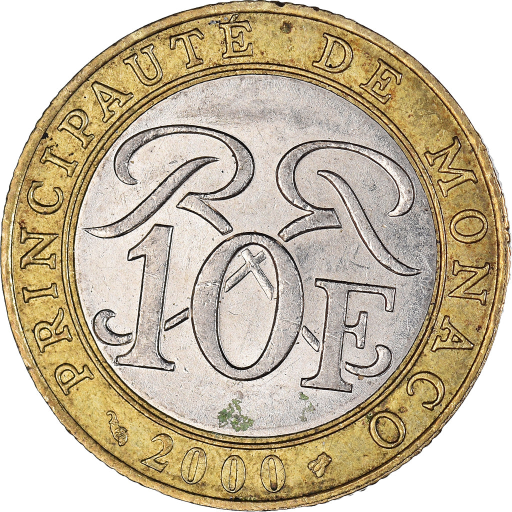 Moneda, Mónaco, 10 Francs, 2000