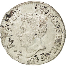 Haiti, 25 Centimes, 1818, SPL-, Argento, KM:16