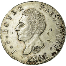 Moneda, Haití, 100 Centimes, 1829, EBC+, Plata, KM:A23