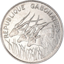 Moneda, Gabón, 100 Francs, 1975