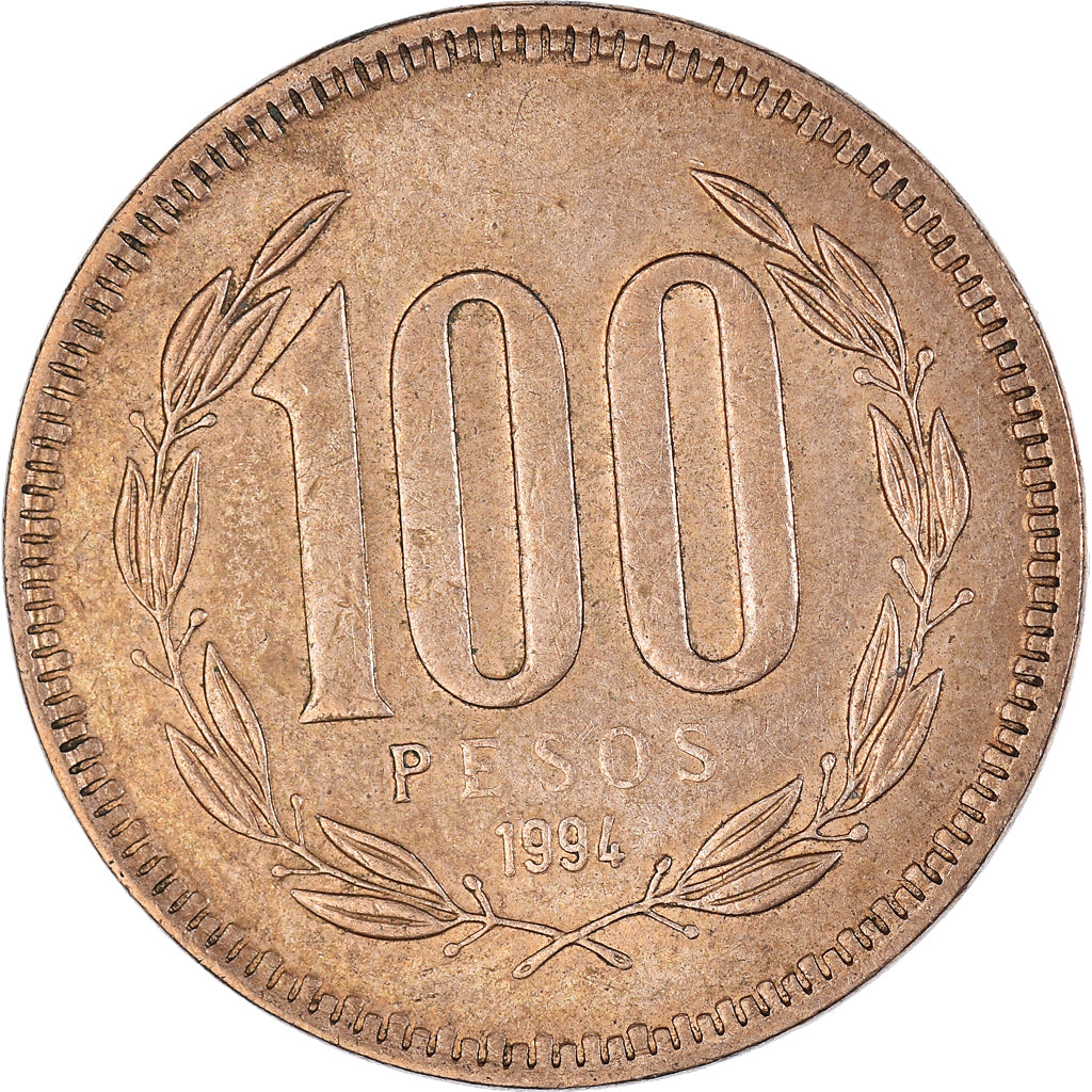 Moneda, Chile, 100 Pesos, 1994