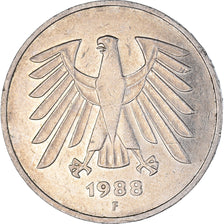 Moneda, Alemania, 5 Mark, 1988