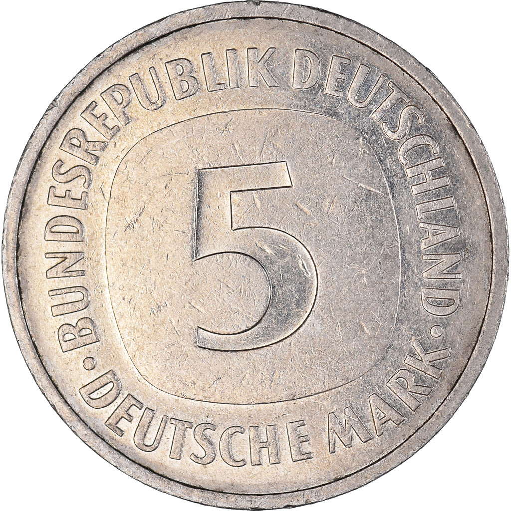 Moneda, Alemania, 5 Mark, 1988