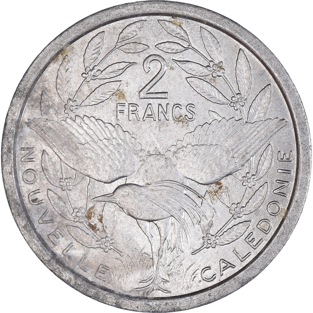 Moneda, Nueva Caledonia, 2 Francs, 1971