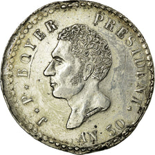 Coin, Haiti, 100 Centimes, 1833, AU(50-53), Silver, KM:A23