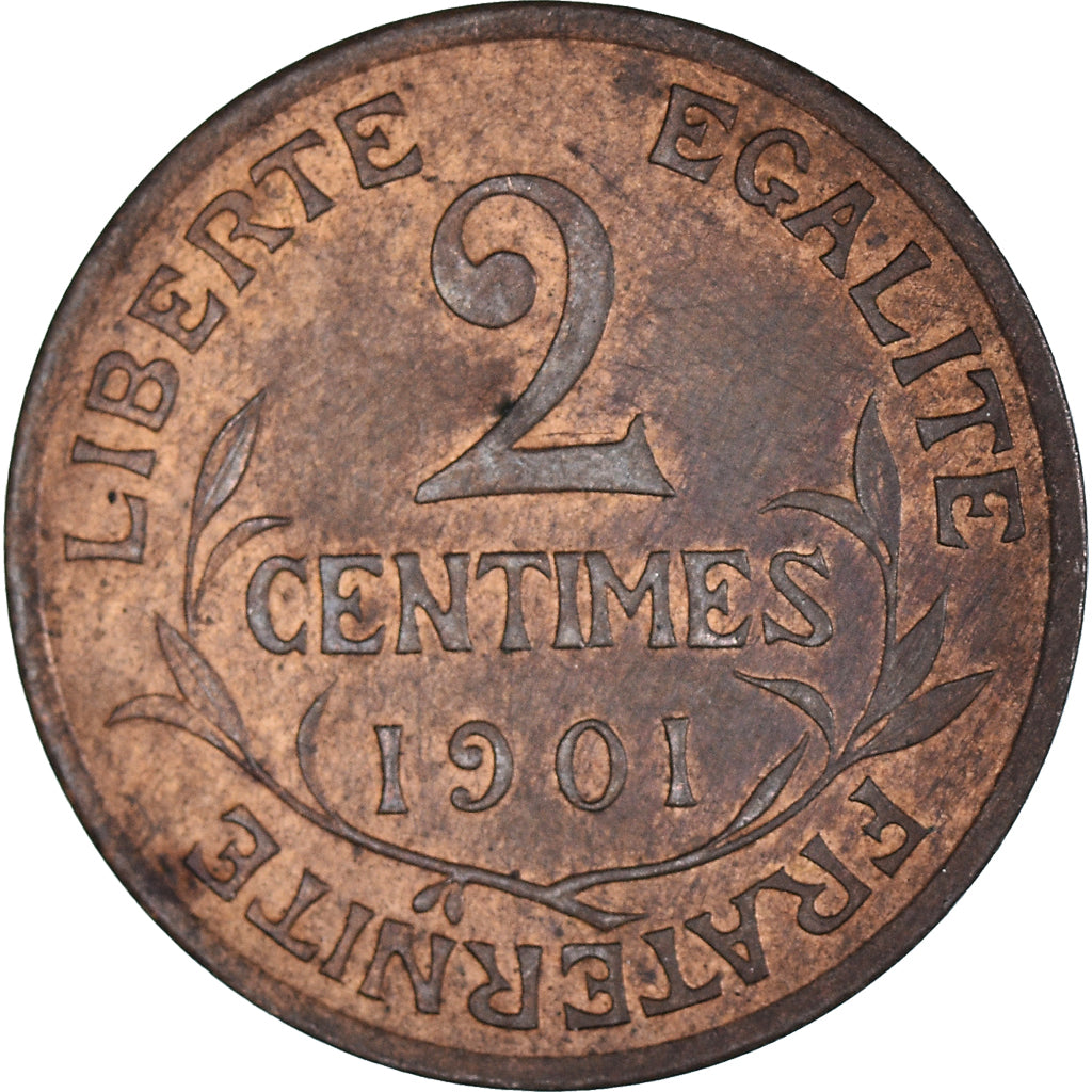 Munten, Frankrijk, 2 Centimes, 1901