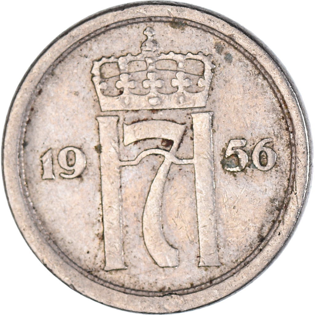 Münze, Norwegen, 25 Öre, 1956