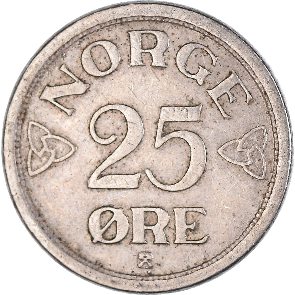 Münze, Norwegen, 25 Öre, 1956