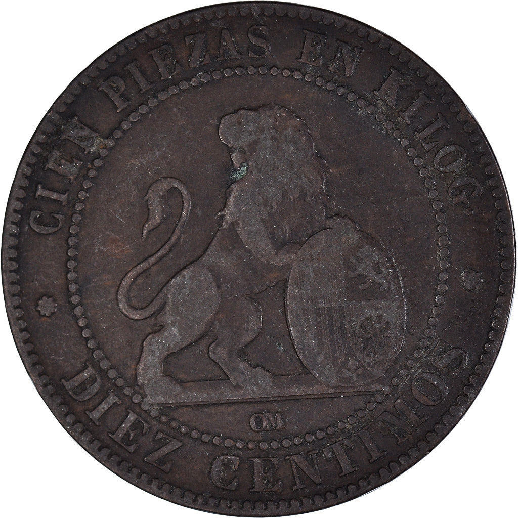 Munten, Frankrijk, 10 Centimes, 1870