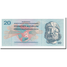 Banknot, Czechosłowacja, 20 Korun, 1970, KM:92, UNC(65-70)