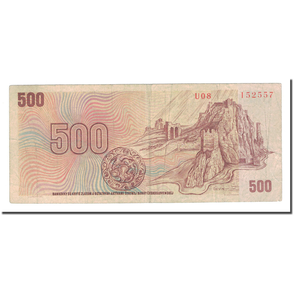 Banknote, Czechoslovakia, 500 Korun, 1973, KM:93, VF(20-25)