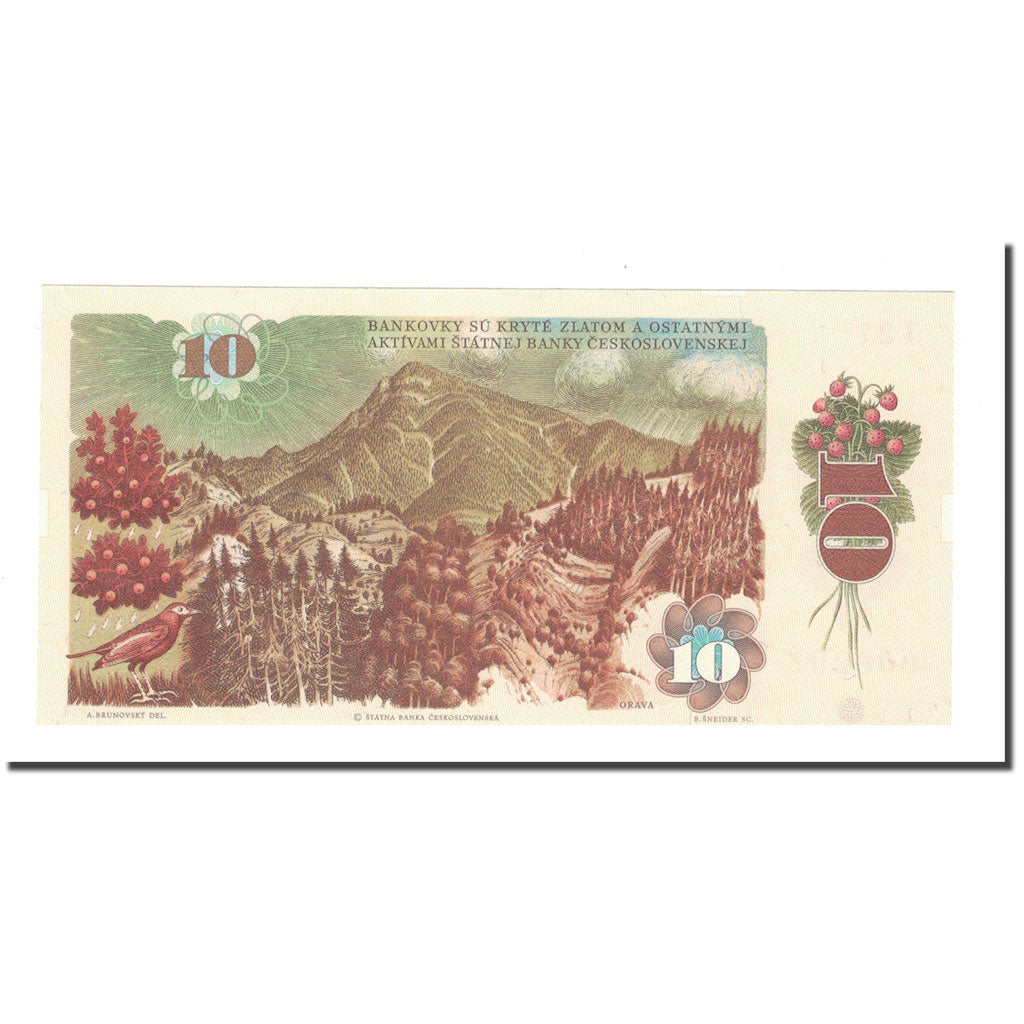 Banknote, Czechoslovakia, 10 Korun, 1986, KM:94, UNC(65-70)