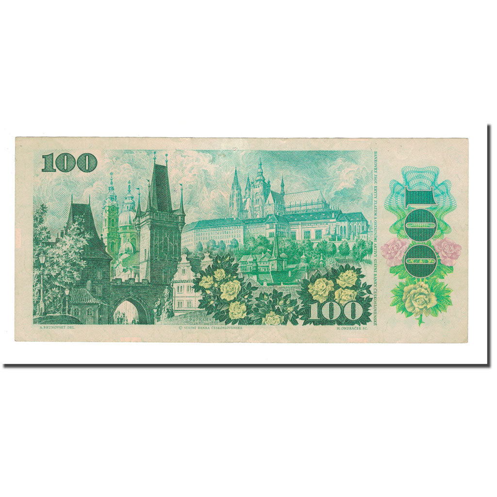 Banknote, Czechoslovakia, 100 Korun, 1989, KM:97, EF(40-45)
