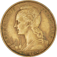Moneda, TERRITORIO FRANCÉS DE LOS AFARS E ISSAS, 20 Francs, 1975