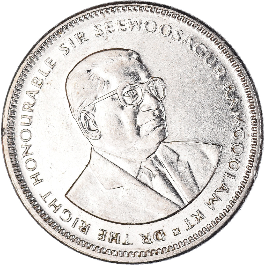 Moneta, Mauritius, 1/2 Rupee, 1987