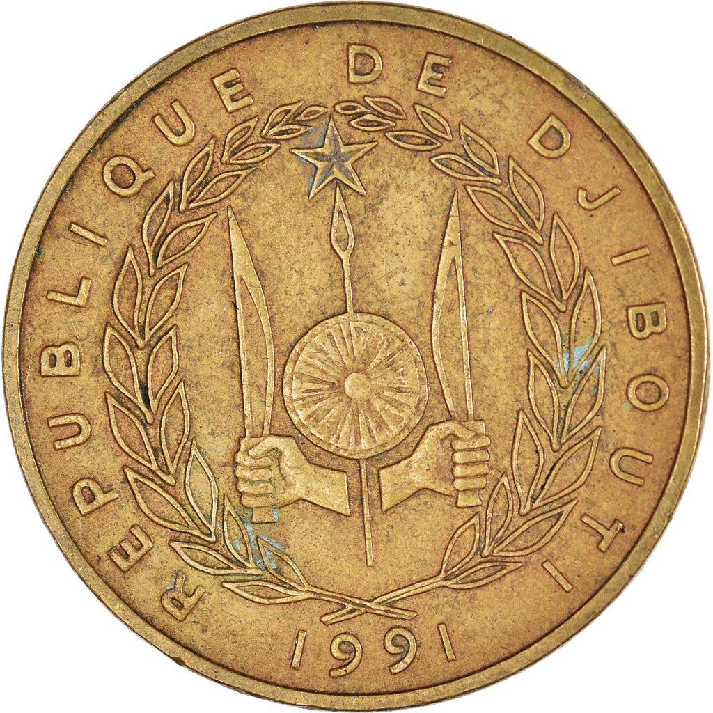 Moneda, Yibuti, 500 Francs, 1991
