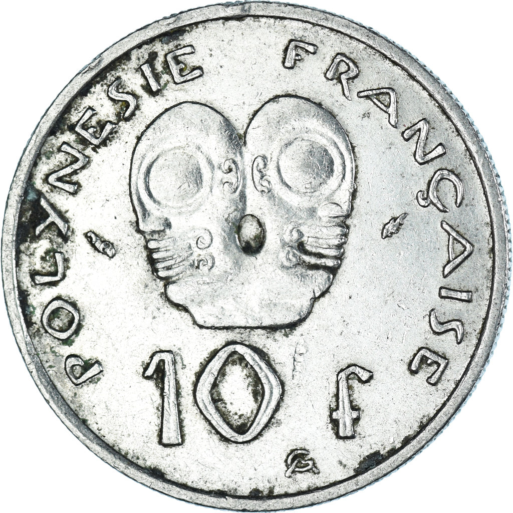 Moneda, Polinesia francesa, 10 Francs, 1982