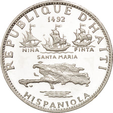HAITI, 5 Gourdes, 1967, KM #64.1, MS(63), Silver, 23.68