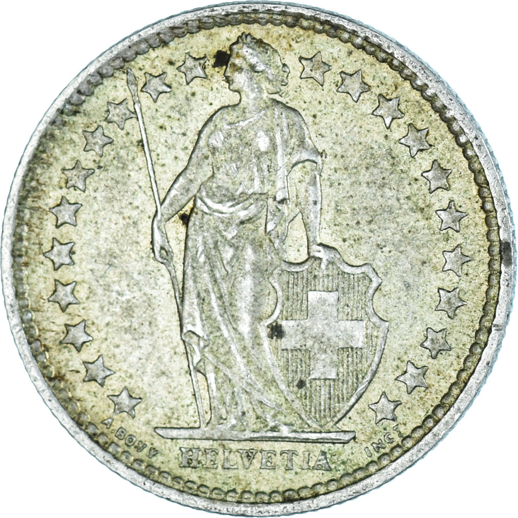Moneta, Szwajcaria, 1/2 Franc, 1957