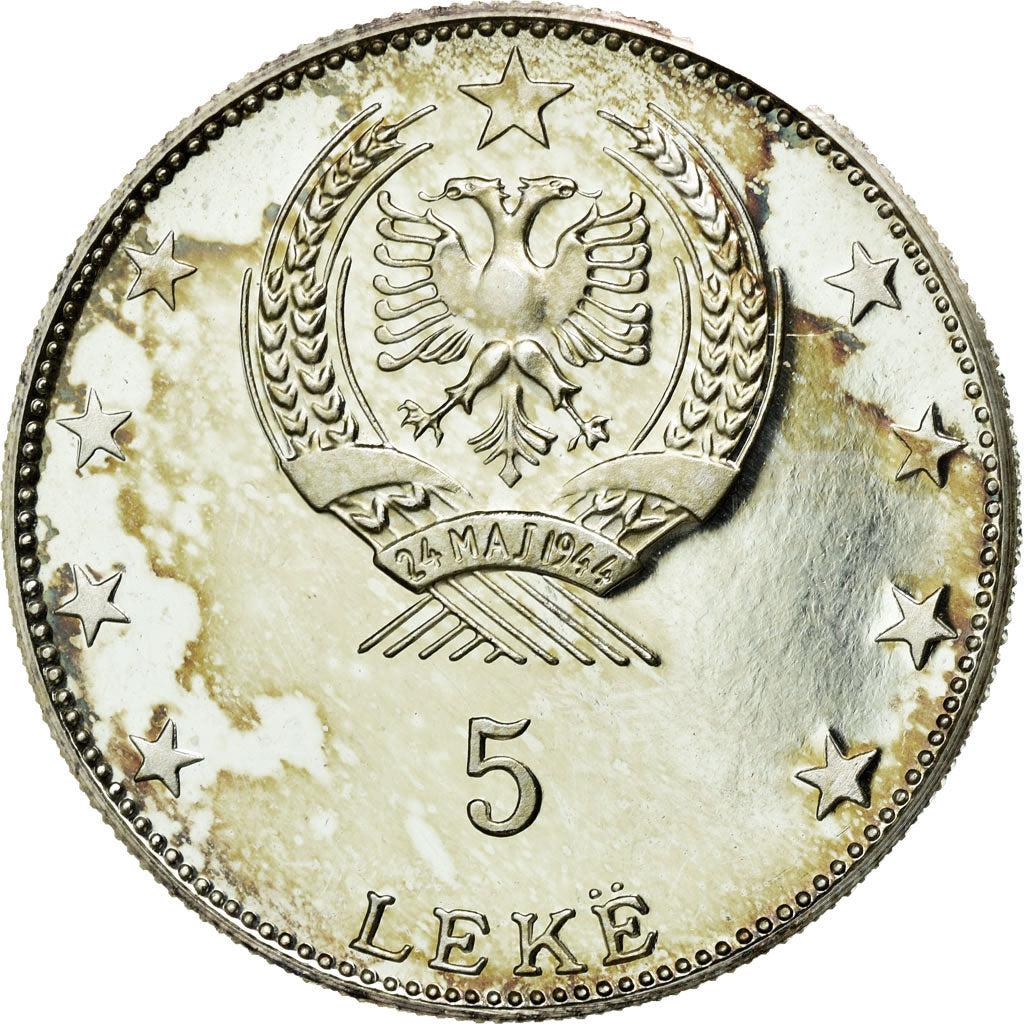 Monnaie, Albania, 25 Lekë, 1968, SPL, Argent, KM:52.1