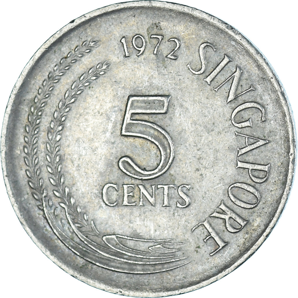 Münze, Singapur, 5 Cents, 1972
