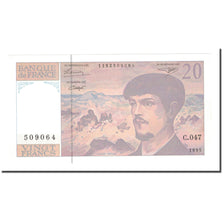 France, 20 Francs, Debussy, 1995, 1997, UNC(65-70), Fayette:66ter.1, KM:151h