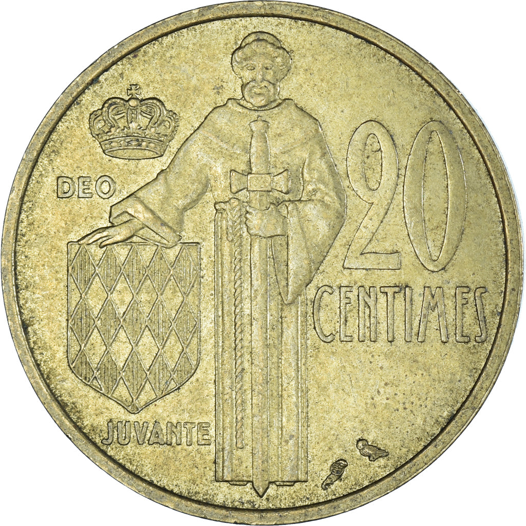 Moeda, Mónaco, 20 Centimes, 1974