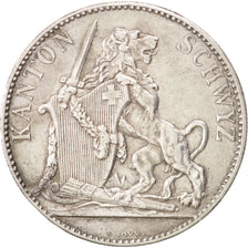 Coin, Switzerland, 5 Francs, 1867, AU(50-53), Silver, KM:S9