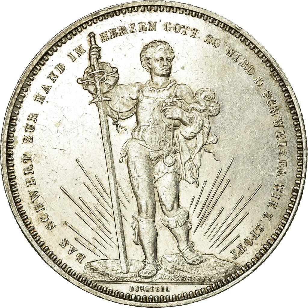 Coin, Switzerland, 5 Francs, 1879, AU(55-58), Silver, KM:S14