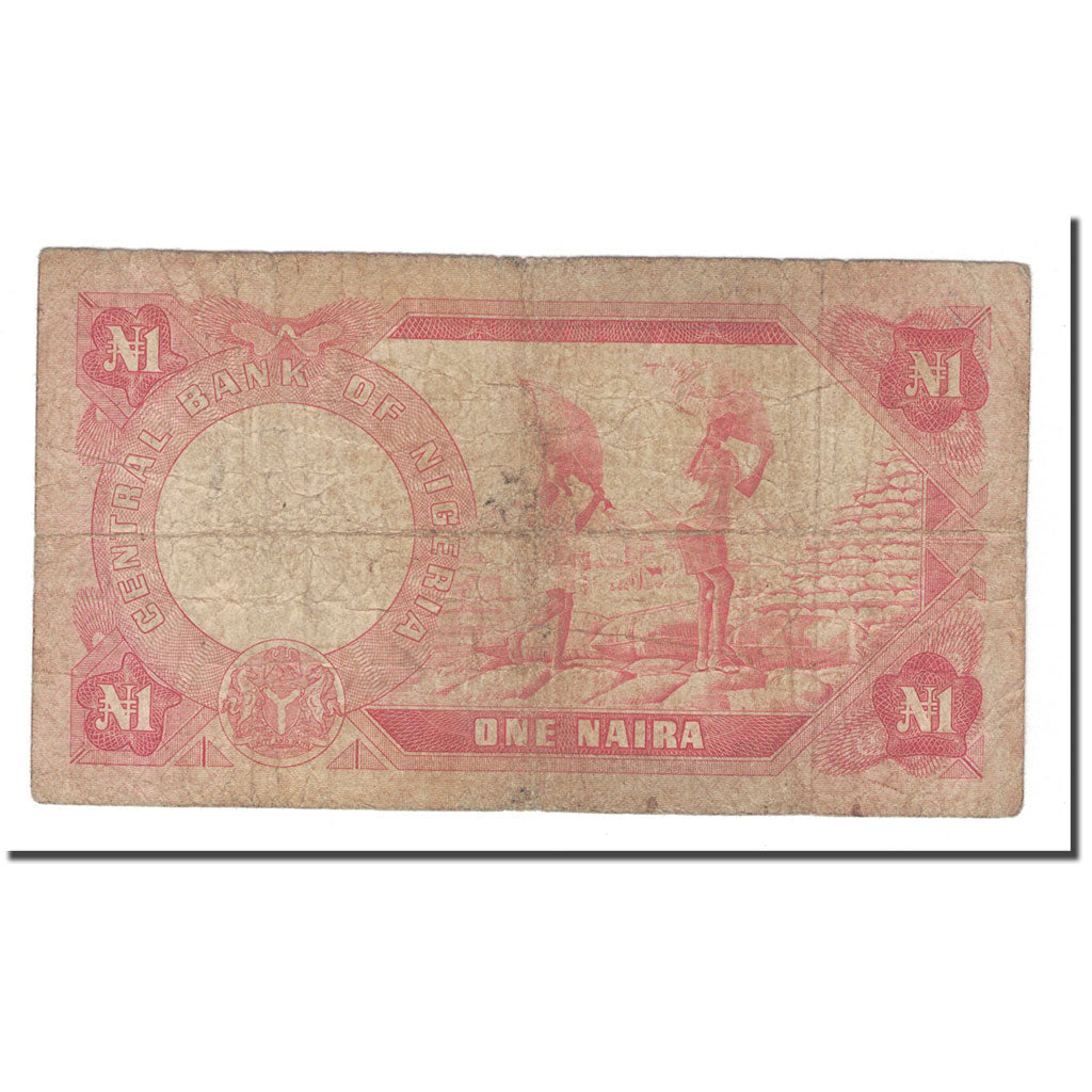 Banknote, Nigeria, 1 Naira, KM:15b, VF(20-25)