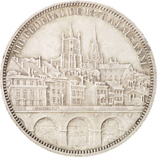 SWITZERLAND, 5 Francs, 1876, KM #S13, AU(55-58), Silver, 25.10
