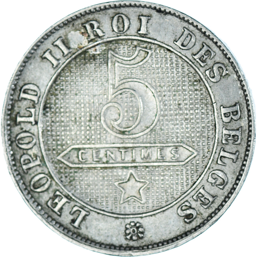 Monnaie, Belgique, 5 Centimes, 1898