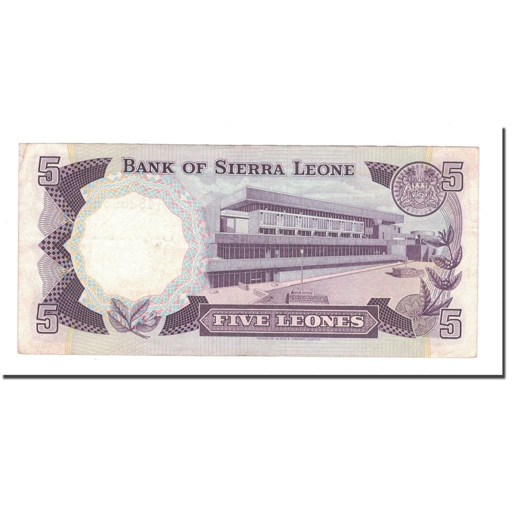Banknote, Sierra Leone, 5 Leones, 1985, 1985-08-04, KM:7g, EF(40-45)