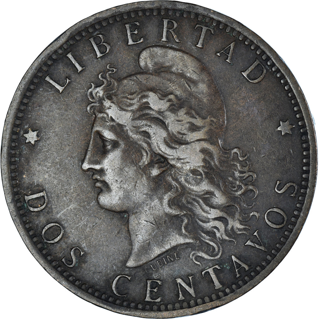 Munten, Argentinië, 2 Centavos, 1884