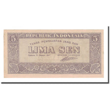 Banknote, Indonesia, 5 Sen, 1945, 1945-10-17, KM:14, EF(40-45)