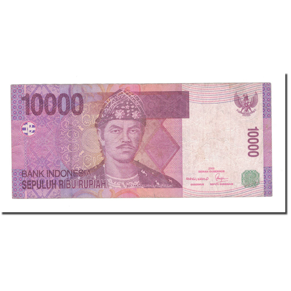 Banknote, Indonesia, 10,000 Rupiah, 2005, KM:143d, VF(20-25)