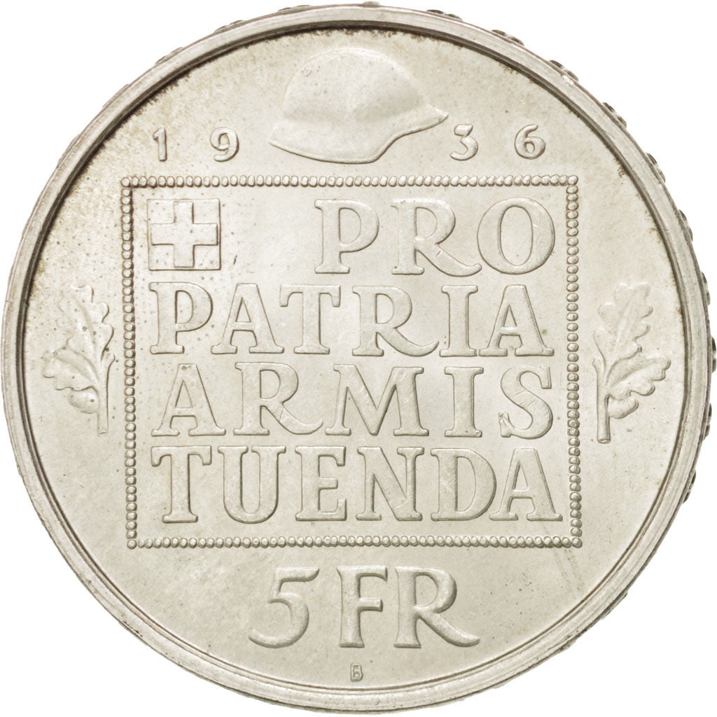Suisse, Confédération Helvétique, 5 Francs 1936 Berne, KM 41