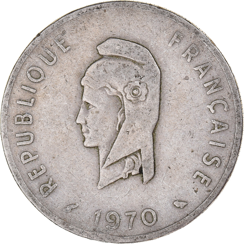 Moneda, TERRITORIO FRANCÉS DE LOS AFARS E ISSAS, 50 Francs, 1970