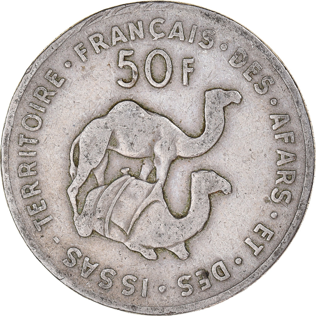 Moneda, TERRITORIO FRANCÉS DE LOS AFARS E ISSAS, 50 Francs, 1970