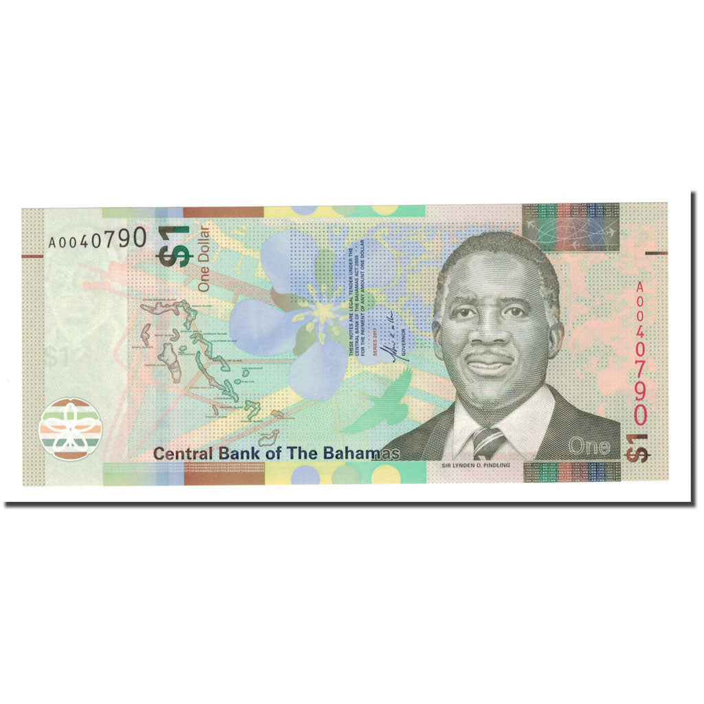 Geldschein, Bahamas, 1 Dollar, 2017, UNZ