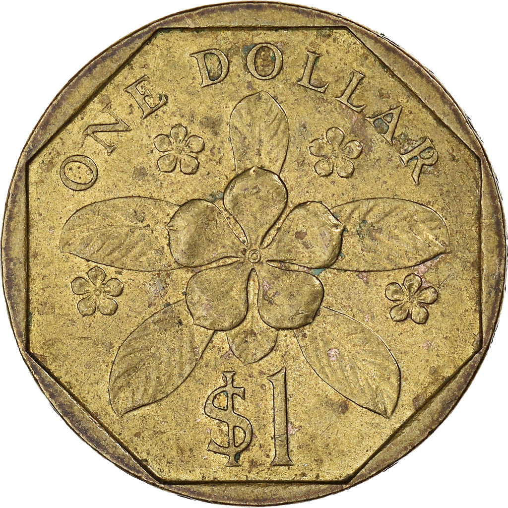Moneta, Singapur, Dollar, 1988
