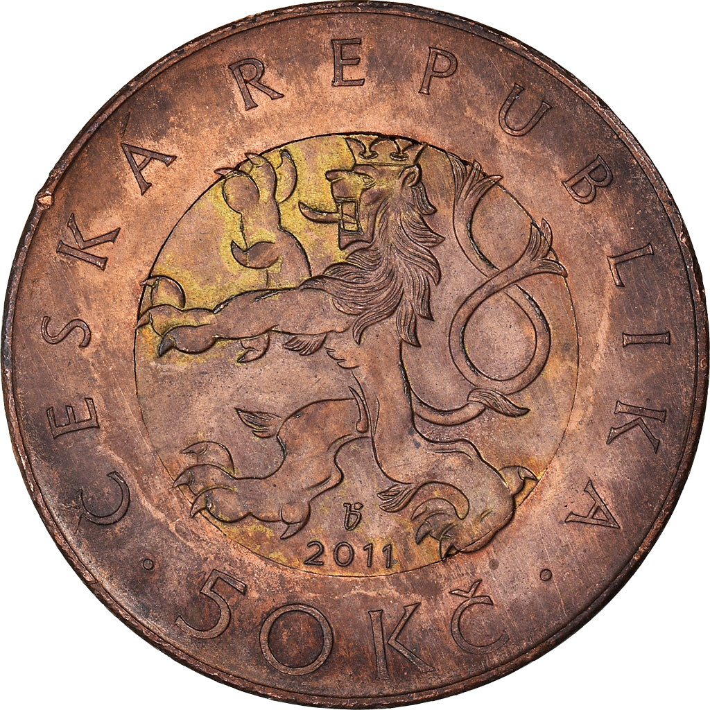 Moneda, República Checa, 50 Korun, 2011