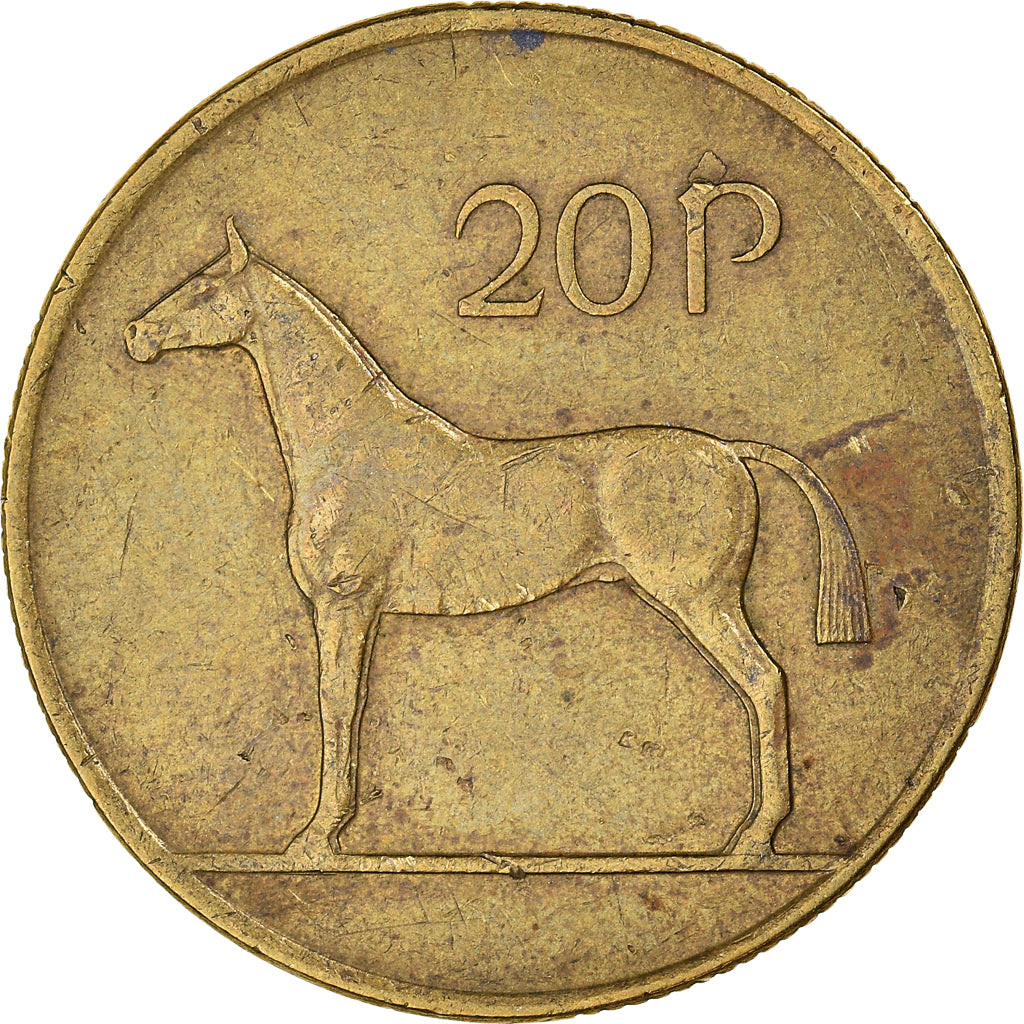 Moneta, Irlanda, 20 Pence, 1992