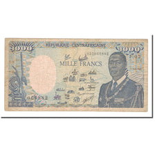 Banknote, Central African Republic, 1000 Francs, KM:16, VF(20-25)