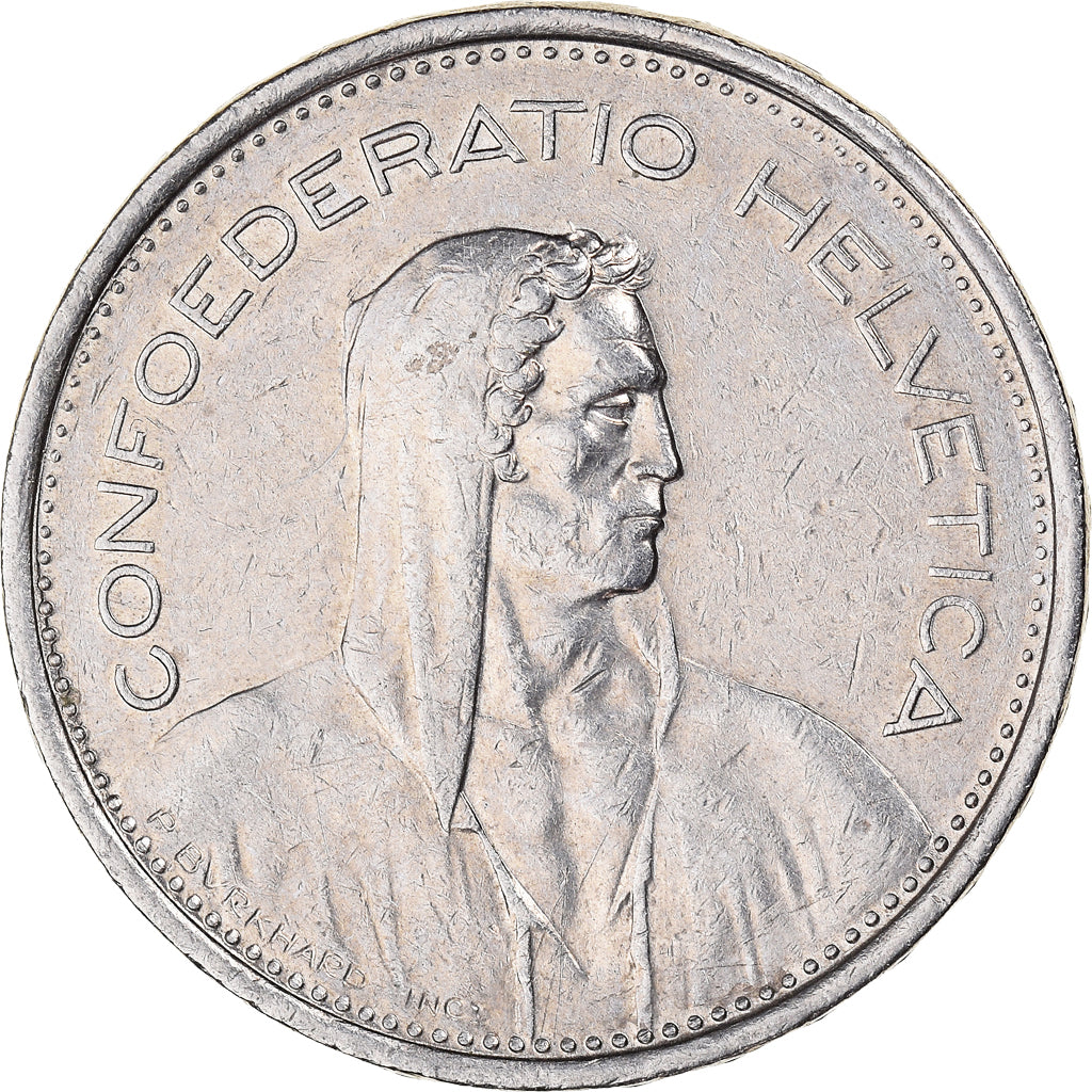Coin, Switzerland, 5 Francs, 1974
